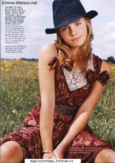Emma Watsone - Adolescenta care a devenit peste noapte - ...::::Harry Potter::::...