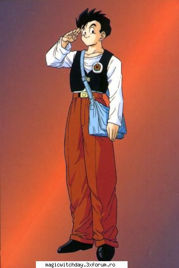 Son Gohan - Gohan merge si la sc. ca orice copil. arata cam - Dragonball Z